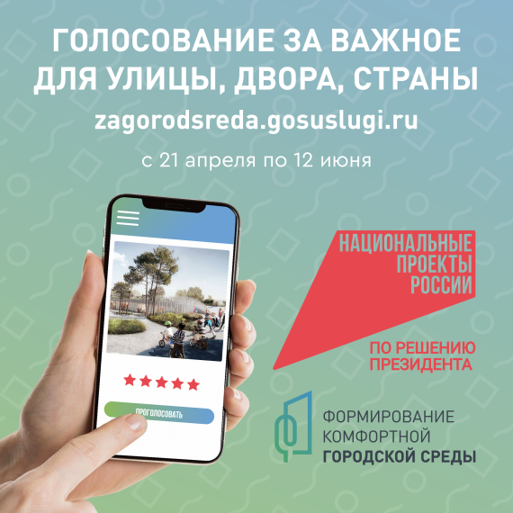 Федеральный проект «Формирование комфортной городской среды» и Всероссийское онлайн-голосования за объекты благоустройства.